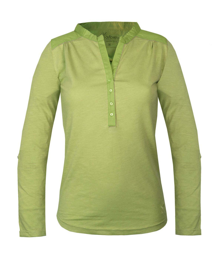 MAYFLOWER DIMAGO3 : Tee-shirt manches longues bi-matière vert