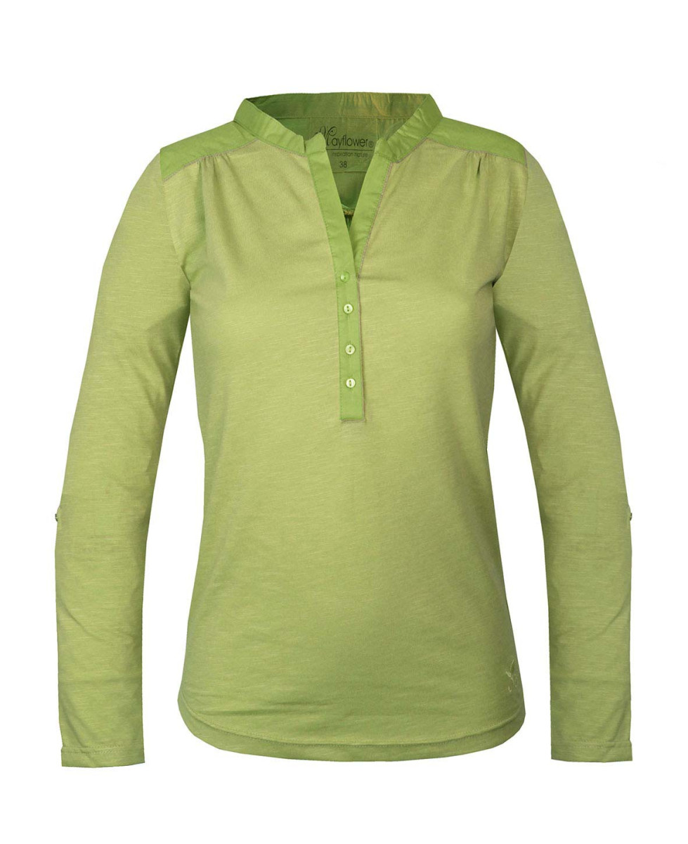 MAYFLOWER DIMAGO3 : Tee-shirt manches longues bi-matière vert