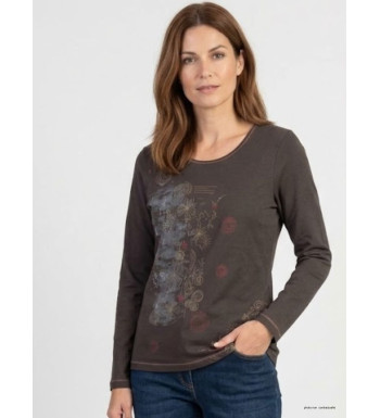 Tee-shirt MAYFLOWER DISCO2T - Manches longues coton & imprimé