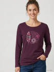 Tee-shirt MAYFLOWER NACHO2 - Manches longues violet sérigraphié