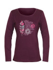 Tee-shirt MAYFLOWER NACHO2 - Manches longues violet sérigraphié