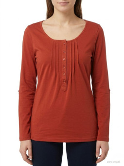 MAYFLOWER NANNY2 - Tee-shirt Modulable Orange Sanguine Stretch