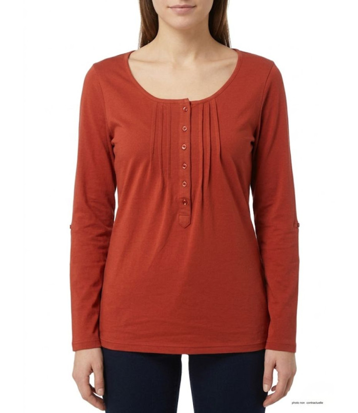 MAYFLOWER NANNY2 - Tee-shirt Modulable Orange Sanguine Stretch