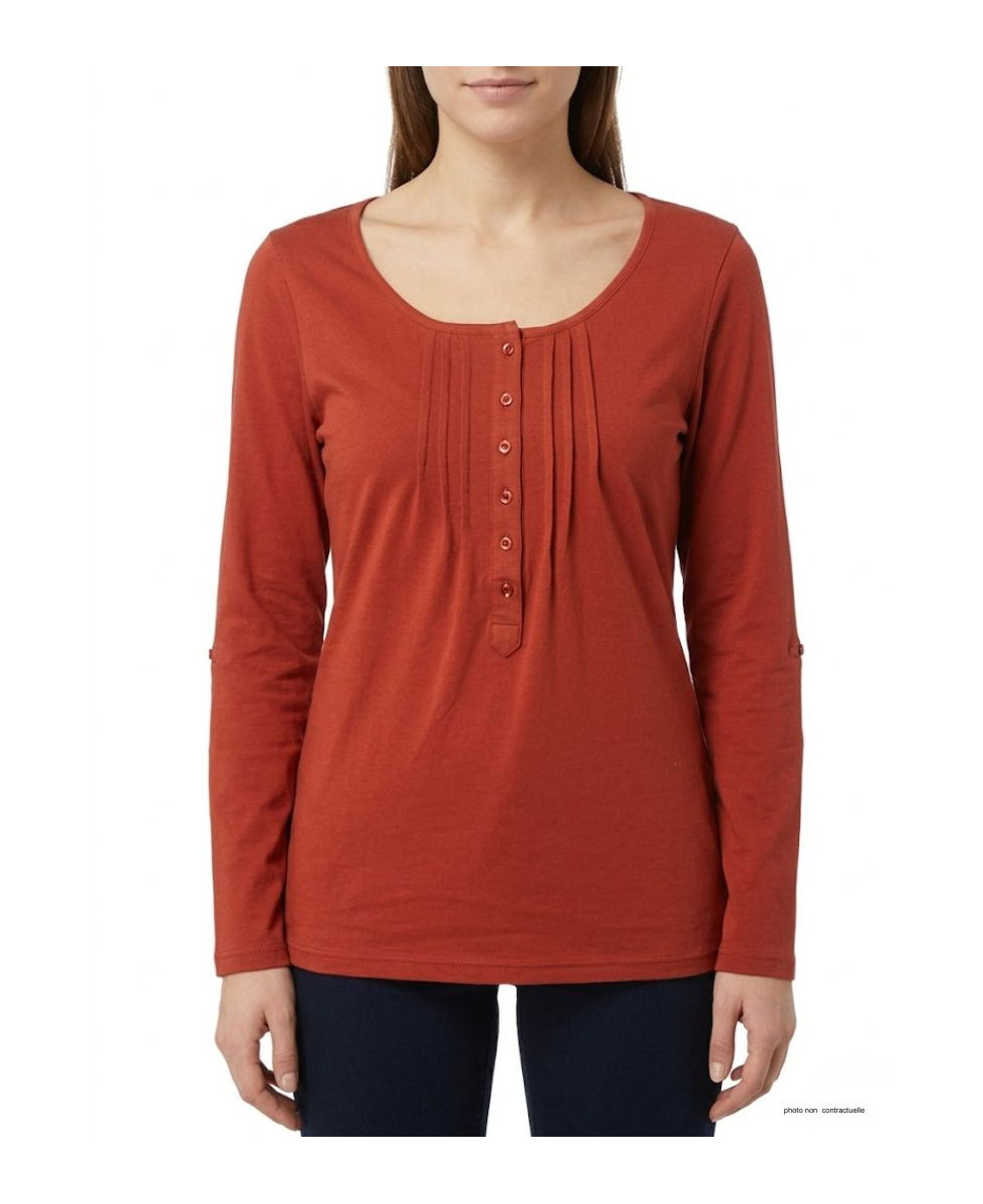 MAYFLOWER NANNY2 - Tee-shirt Modulable Orange Sanguine Stretch