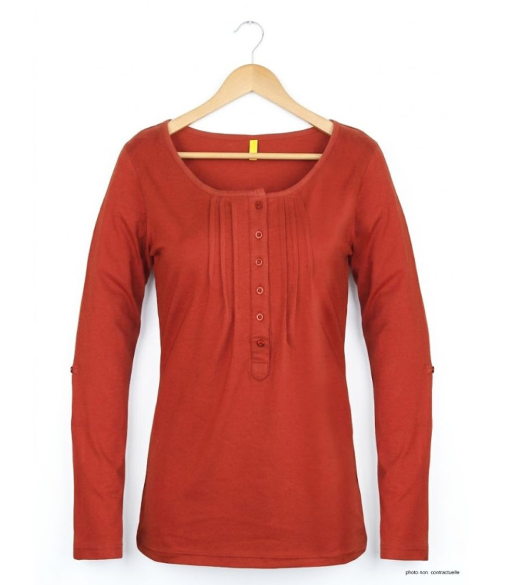 MAYFLOWER NANNY2 - Tee-shirt Modulable Orange Sanguine Stretch
