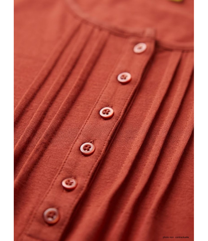 MAYFLOWER NANNY2 - Tee-shirt Modulable Orange Sanguine Stretch