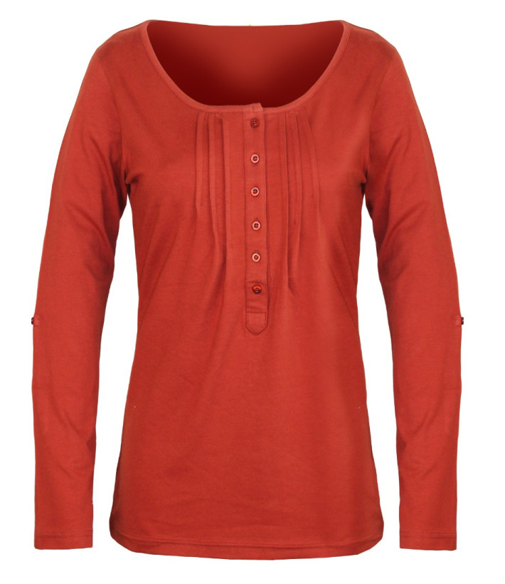MAYFLOWER NANNY2 - Tee-shirt Modulable Orange Sanguine Stretch