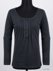 MAYFLOWER NANNY3 - Tee-shirt Modulable Noir en Coton Stretch