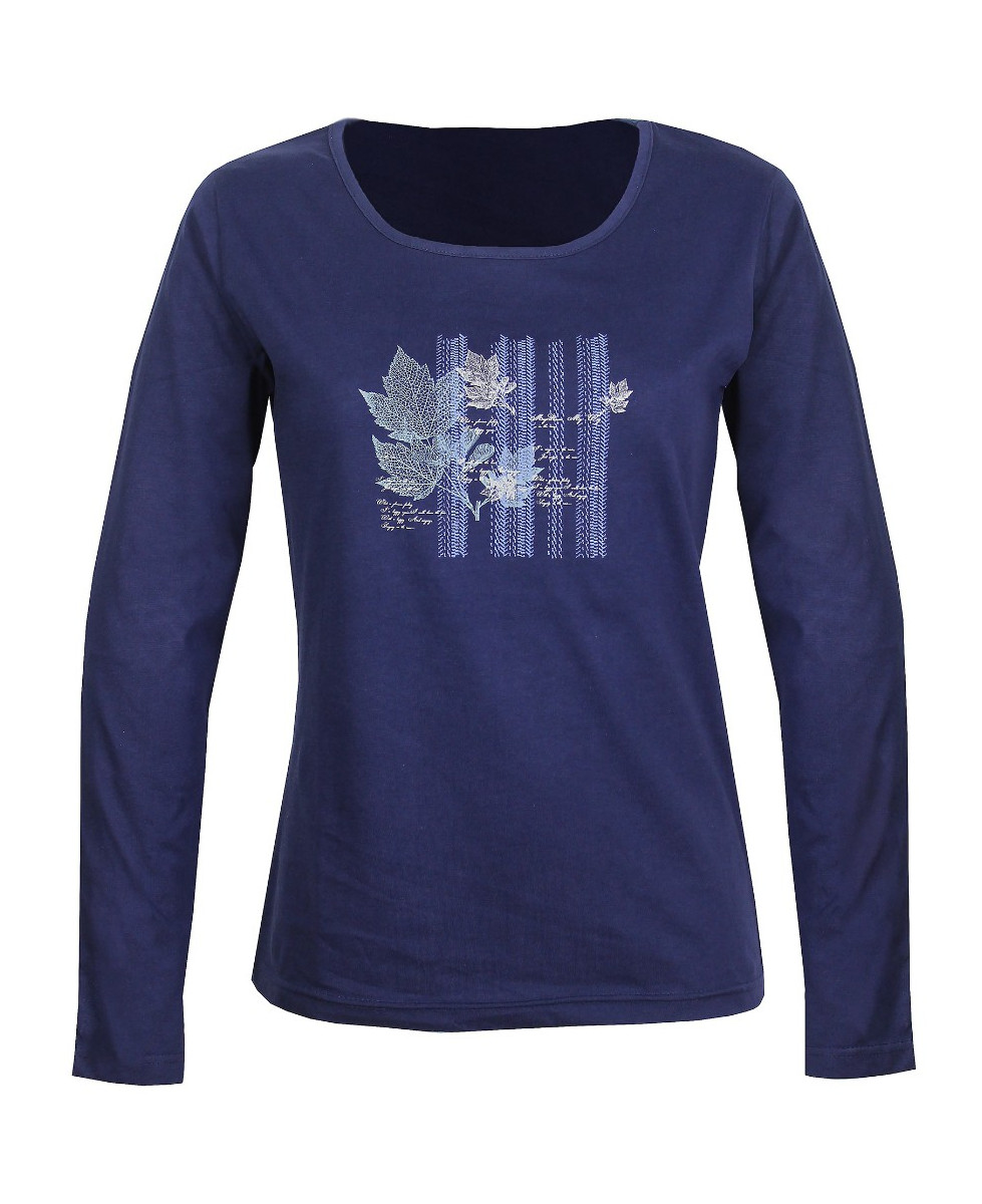 MAYFLOWER NAVY2 - Tee-shirt Marine à Sérigraphie Tendance