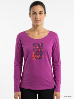Mayflower NEON1 - Tee-shirt Manches Longues Rose Fushia