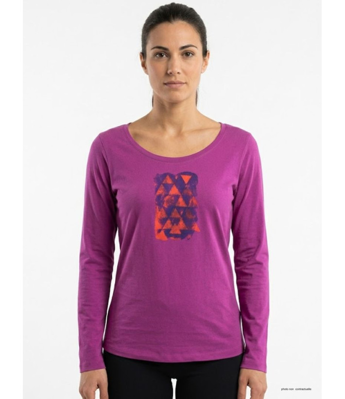 Mayflower NEON1 - Tee-shirt Manches Longues Rose Fushia