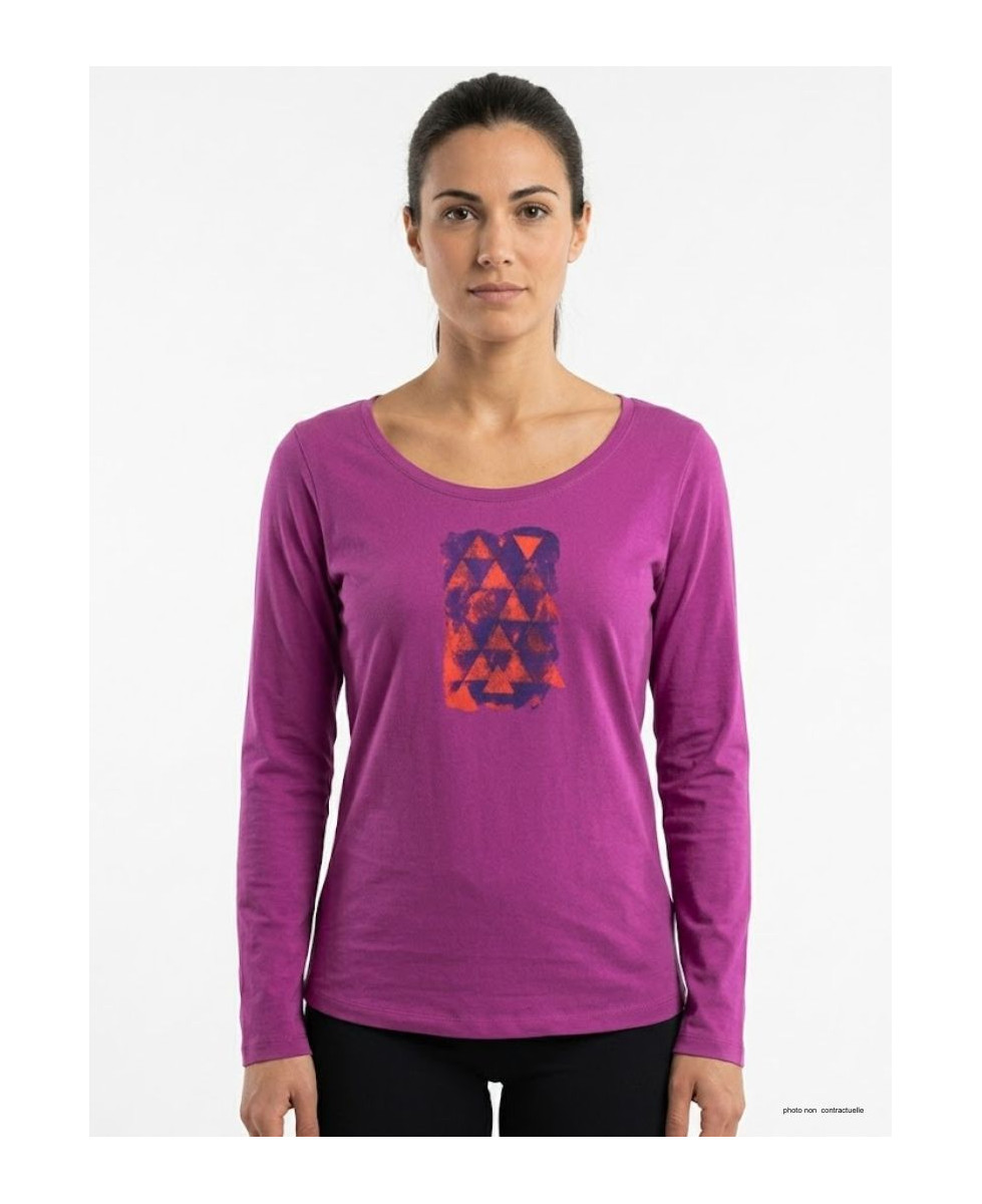 Mayflower NEON1 - Tee-shirt Manches Longues Rose Fushia