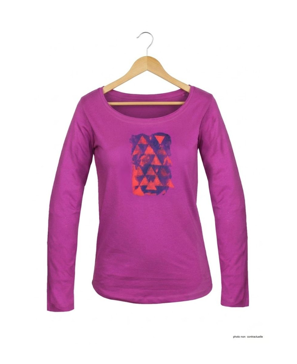 Mayflower NEON1 - Tee-shirt Manches Longues Rose Fushia