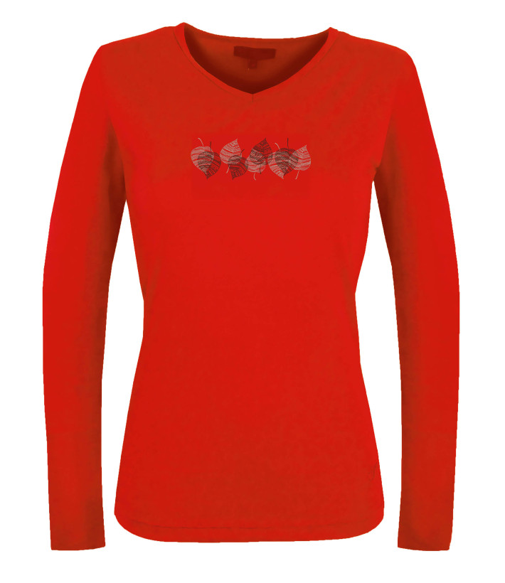 Mayflower NERUDA1GT - Tee-shirt Manches Longues Rouge GT