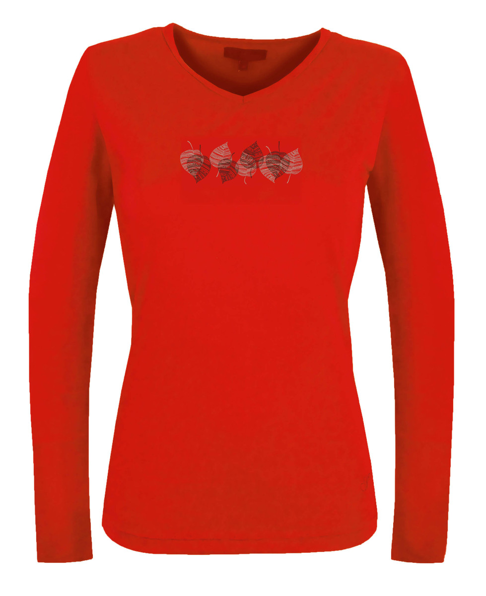 Mayflower NERUDA1GT - Tee-shirt Manches Longues Rouge GT