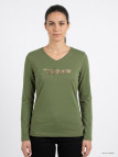 Mayflower NERVAL4 - Tee-shirt Femme Manches Longues Vert Olive