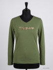 Mayflower NERVAL4 - Tee-shirt Femme Manches Longues Vert Olive