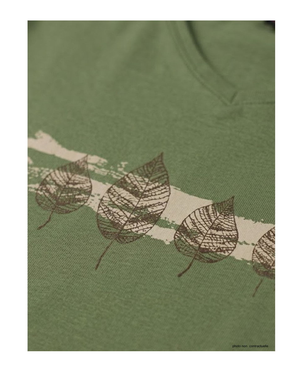 Mayflower NERVAL4 - Tee-shirt Femme Manches Longues Vert Olive