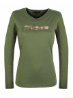 Mayflower NERVAL4 - Tee-shirt Femme Manches Longues Vert Olive