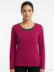 Mayflower NESTOR4 - Tee-shirt Manches Longues Violet & Gris