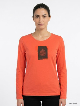 Mayflower NIKKI1 - Tee-shirt Manches Longues Orange Coton