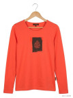 Mayflower NIKKI1 - Tee-shirt Manches Longues Orange Coton