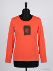 Mayflower NIKKI1 - Tee-shirt Manches Longues Orange Coton