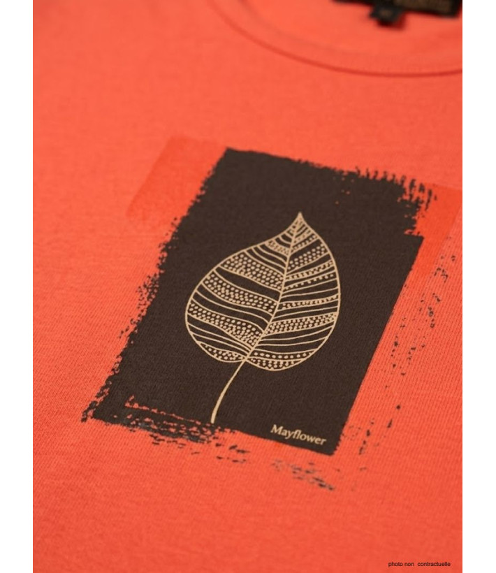 Mayflower NIKKI1 - Tee-shirt Manches Longues Orange Coton
