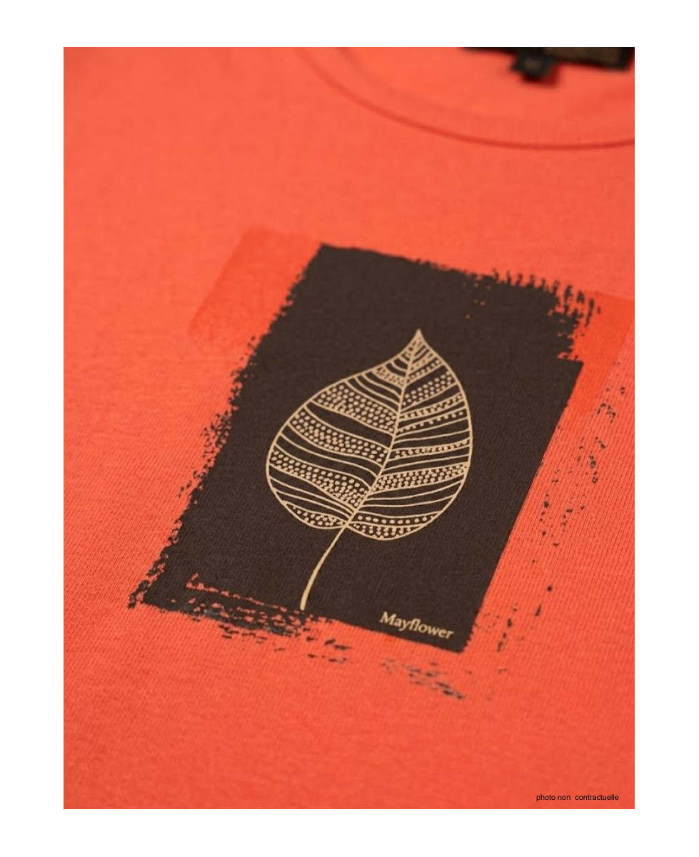 Mayflower NIKKI1 - Tee-shirt Manches Longues Orange Coton