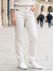 Pantalon Mayflower FIANA2 Blanc : Coupe Droite & Stretch