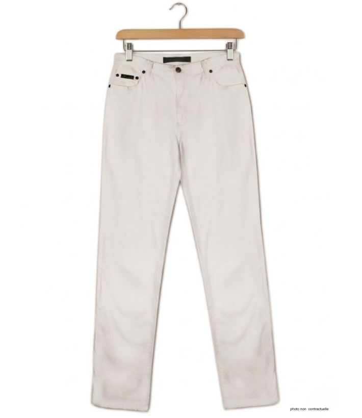 Pantalon Mayflower FIANA2 Blanc : Coupe Droite & Stretch