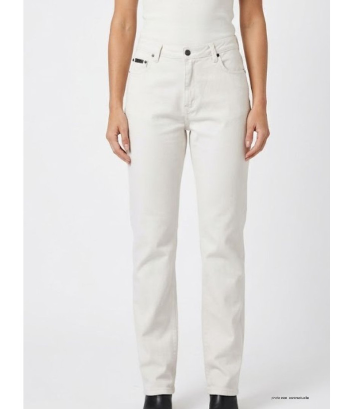 Pantalon Mayflower FIANA2 Blanc : Coupe Droite & Stretch