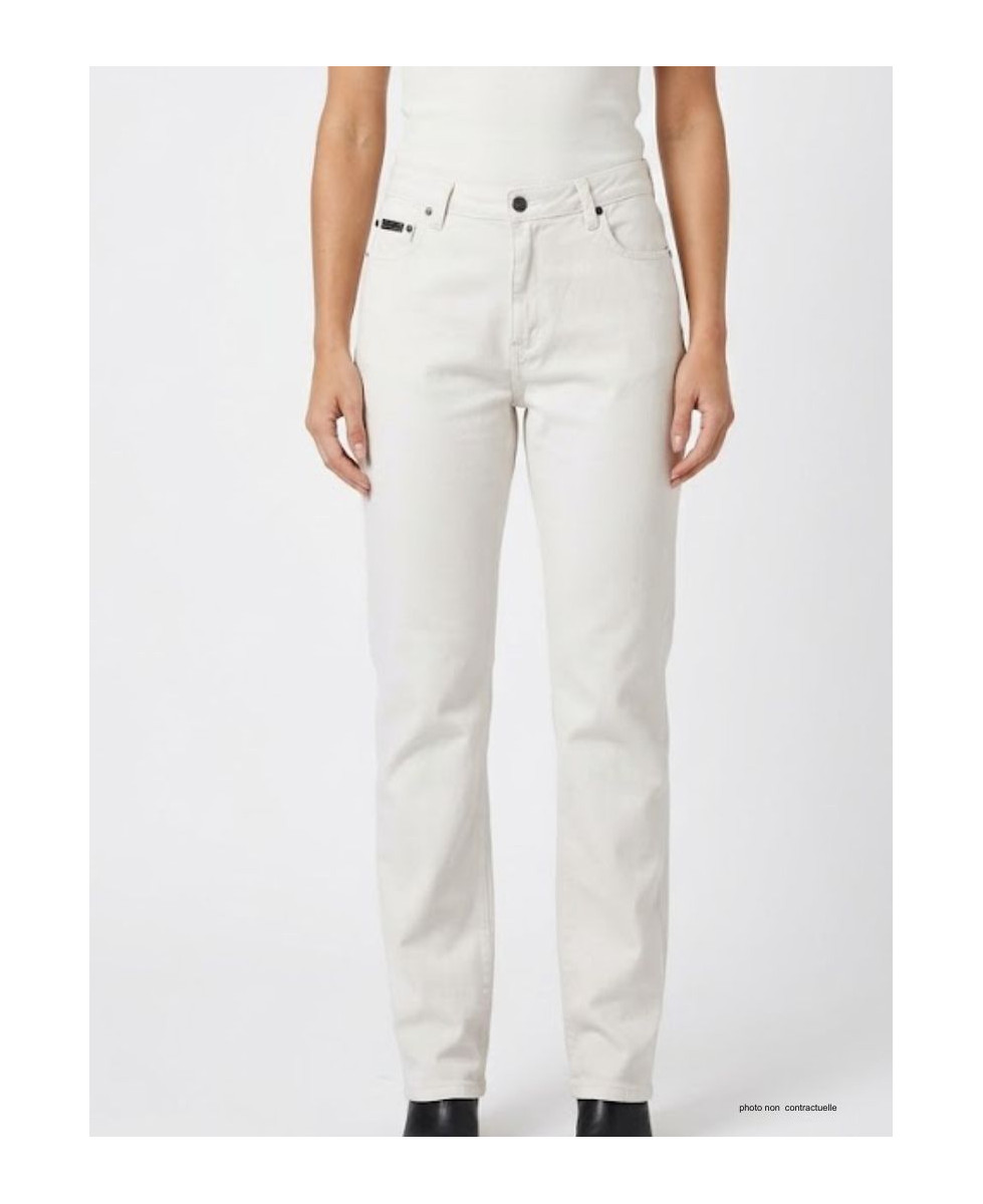 Pantalon Mayflower FIANA2 Blanc : Coupe Droite & Stretch