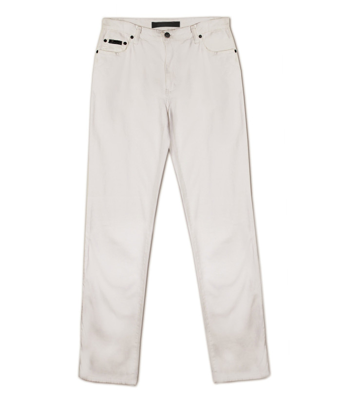 Pantalon Mayflower FIANA2 Blanc : Coupe Droite & Stretch