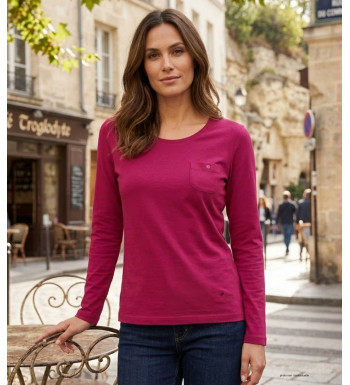 MAYFLOWER NIKITA1 : Tee-shirt manches longues violet Purple