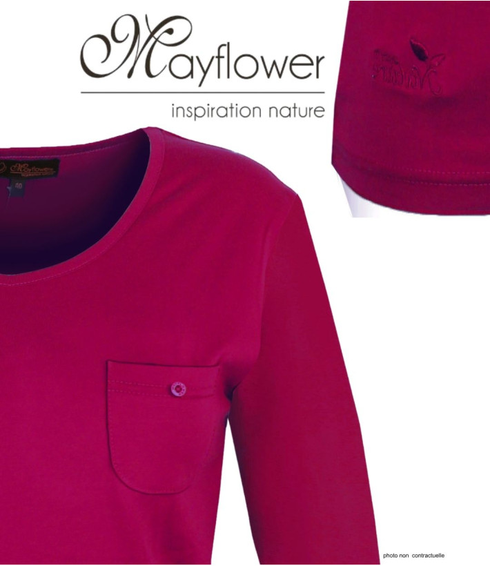 MAYFLOWER NIKITA1 : Tee-shirt manches longues violet Purple