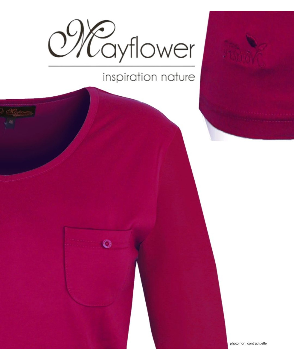 MAYFLOWER NIKITA1 : Tee-shirt manches longues violet Purple