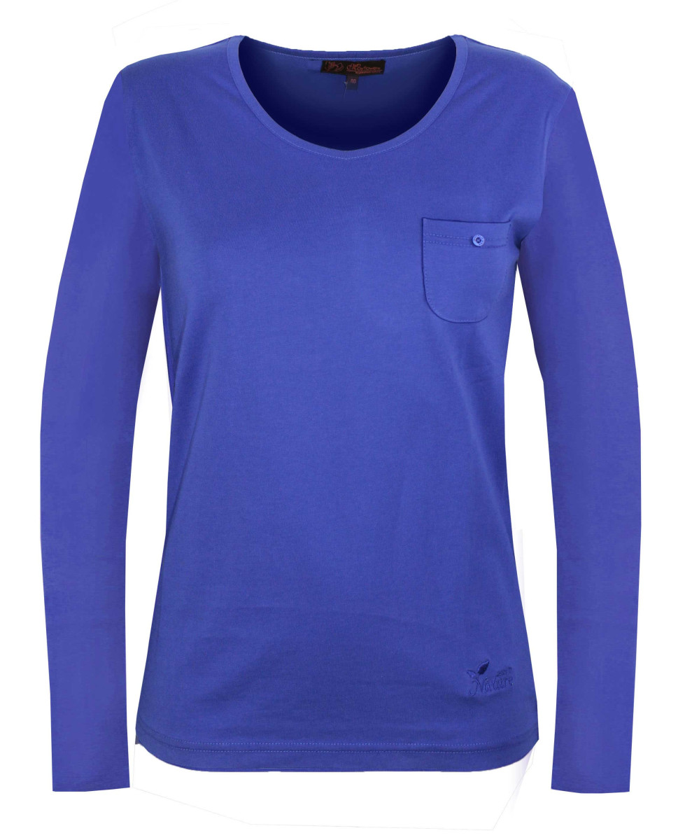 MAYFLOWER NINJA3 : Tee-shirt manches longues bleu roi uni