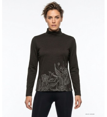 OGALO SH1005 : Sous-pull col roulé noir coton stretch