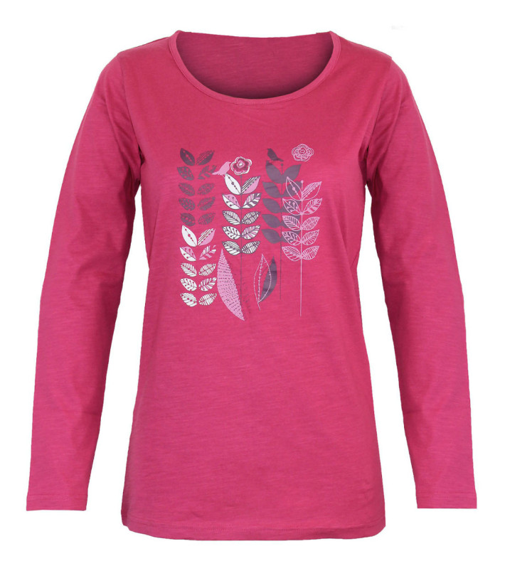 MAYFLOWER TEEF2003B - Tee-shirt Manches Longues Coton Flammé