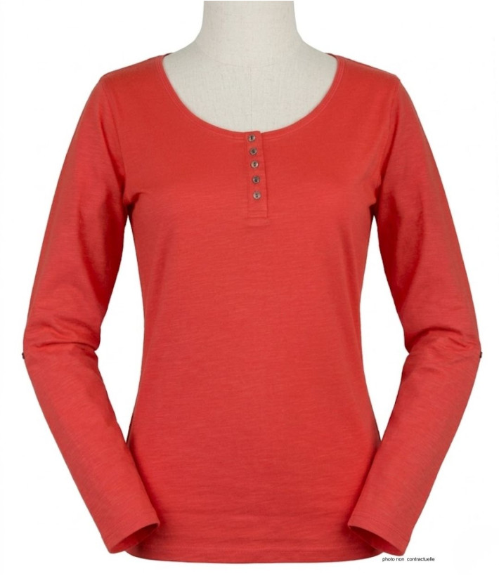 MAYFLOWER TEEF2006C - Tee-shirt femme manches longues orange