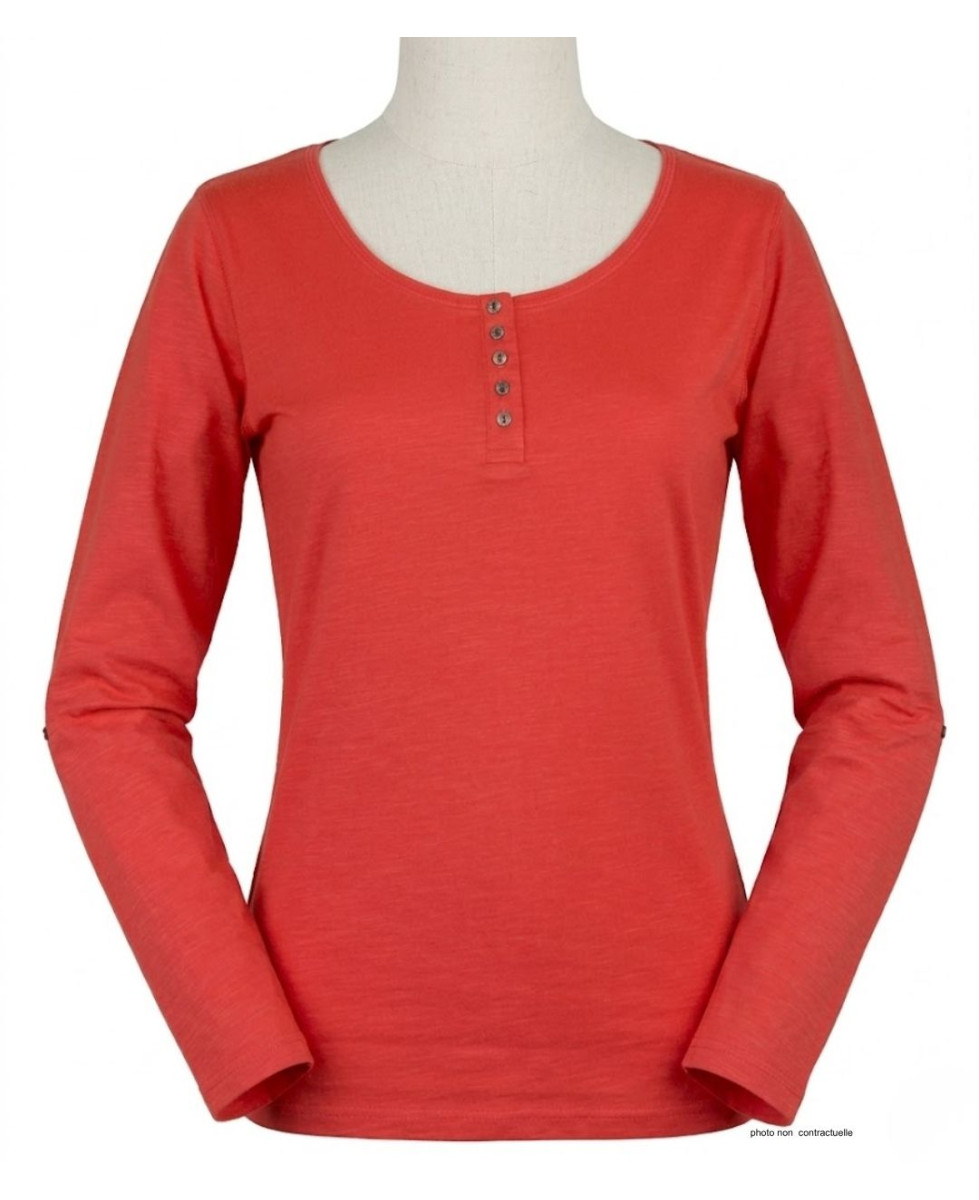 MAYFLOWER TEEF2006C - Tee-shirt femme manches longues orange