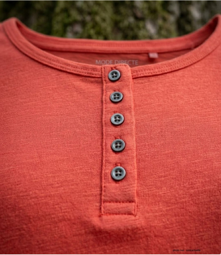 MAYFLOWER TEEF2006C - Tee-shirt femme manches longues orange