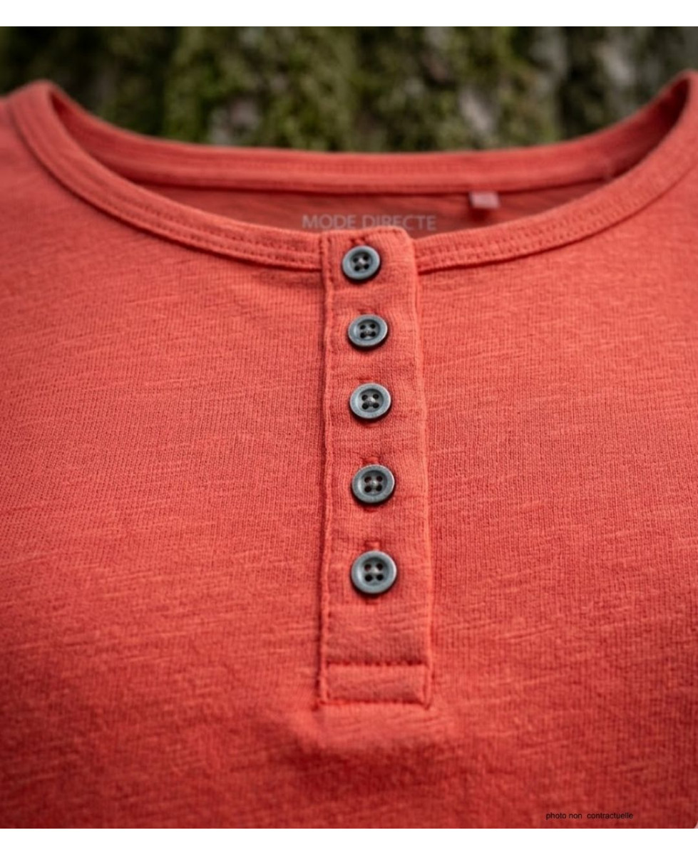 MAYFLOWER TEEF2006C - Tee-shirt femme manches longues orange