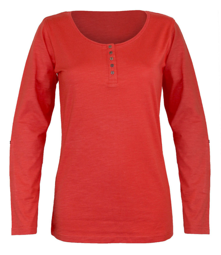 MAYFLOWER TEEF2006C - Tee-shirt femme manches longues orange