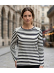 MAYFLOWER TF190E - Tee-shirt femme manches longues rayé