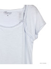MAYFLOWER VF023L - Tee-shirt Coton Flammé Blanc Confort Chic
