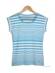 MAYFLOWER DARLING1 : Tee-shirt Rayé Stretch & Confort bleu