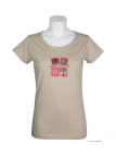 MAYFLOWER DATURA1 - Tee-shirt Col Rond Beige en Coton Doux