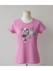 MAYFLOWER DAVY2 - Tee-shirt Col Rond Lilas/Rose 100% Coton
